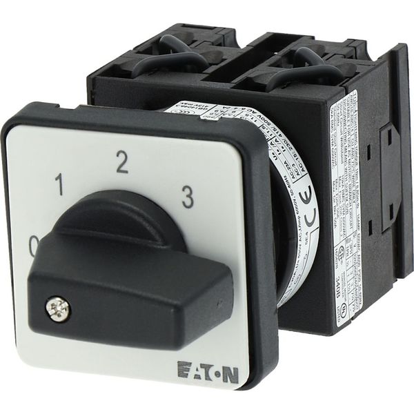 Step switches, T0, 20 A, flush mounting, 3 contact unit(s), Contacts: 6, 45 °, maintained, With 0 (Off) position, 0-3, Design number 15030 image 14