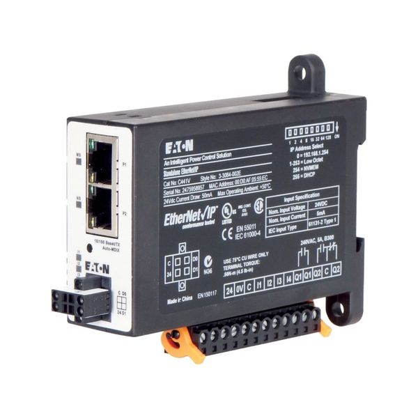 Ethernet IP/Modbus TCP communication module, 24 V DC, for S811+ soft starter image 1