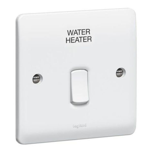 Synergy™ - Double pole switch - Double pole ''water heater'' - 20 A 250 V~ - White image 1