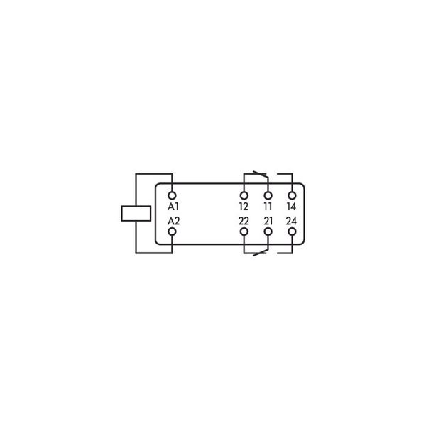 Basic relay Nominal input voltage: 110 VDC 1 changeover contact image 2