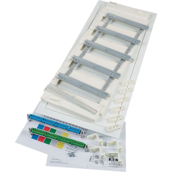 Flush-mounting expansion kit with plug-in terminal 5-row, form of delivery for projects image 1