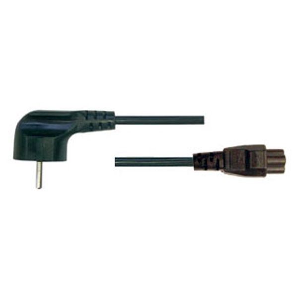 Powercord, Schuko - C5 (Triangle) female, Black, 1.8m image 1