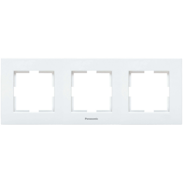 Karre Plus Accessory White Three Gang Frame image 1