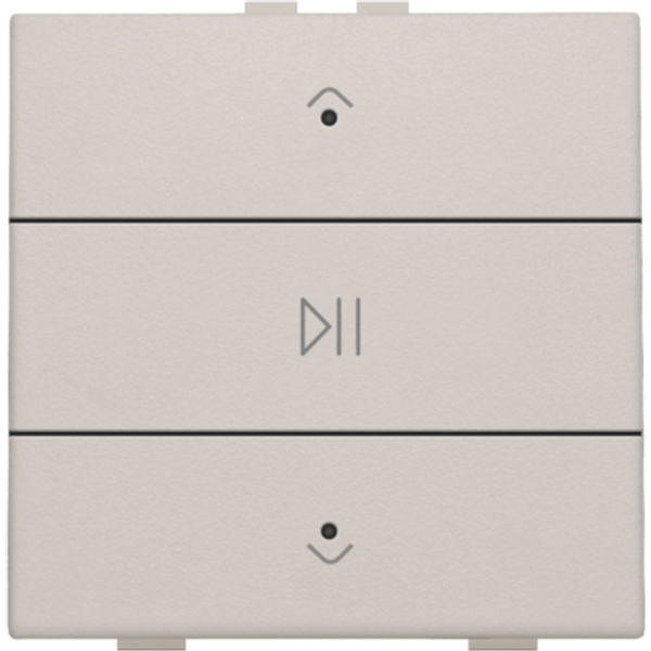 Single audio control with LEDs for Niko Home Control, light grey image 1