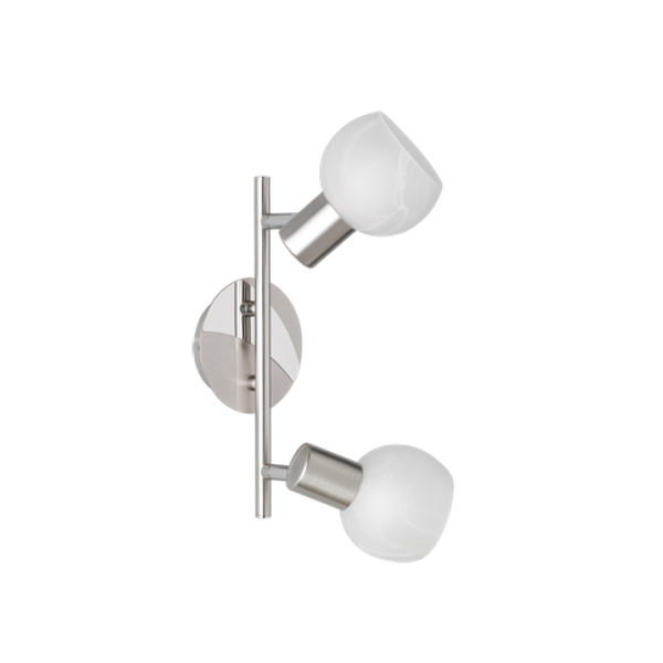 Antibes spotlight 2-pc E14 brushed steel image 1