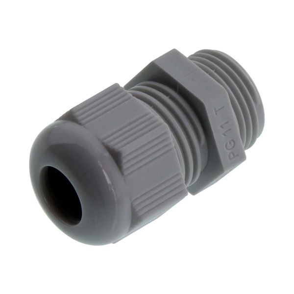 Cable gland, long thread, M20, 4-10mm, PA6, grey RAL7001, IP68 image 1