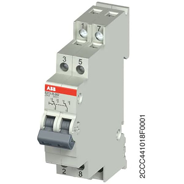E213-25-002Change over Switch,25 A,acc. to EN 250 V AC,0NO,0NC,2CO, El. Color:Grey, MW:1 image 2