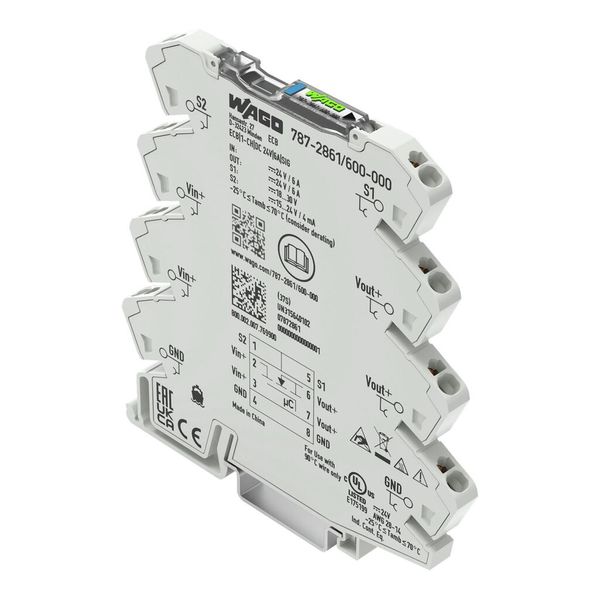 787-2861/600-000 Electronic circuit breaker; 1-channel; 24 VDC input voltage; 6 A; Signal contact image 1