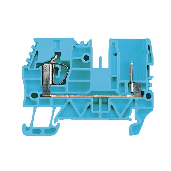 Feed-through terminal block, Tension-clamp connection, 4 mm², 800 V, 3 image 1