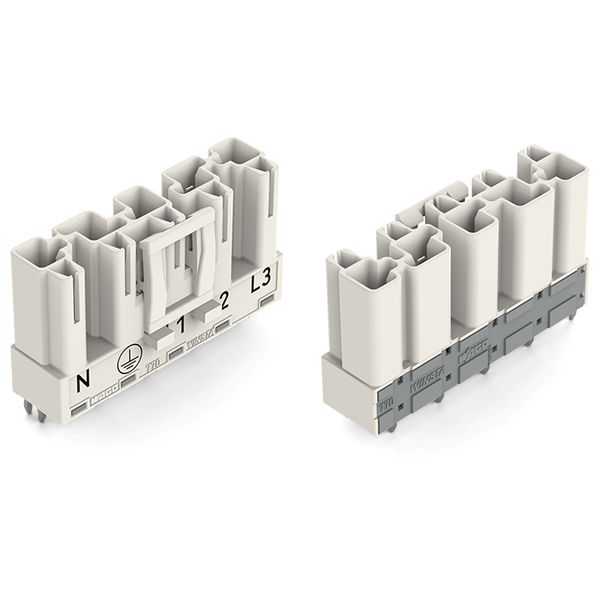 Plug for PCBs straight 5-pole white image 3