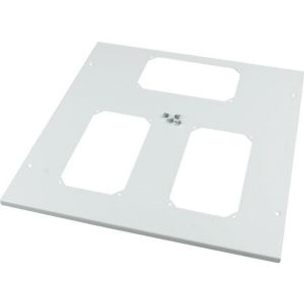 Top plate, F3A-flanges XF, for, WxD=600x800mm, IP55, grey image 2