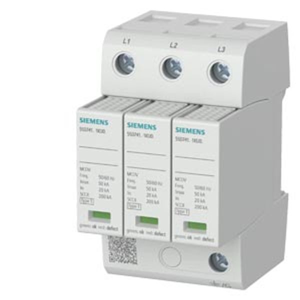 surge arrester UL, type 1 3-pole, 600Y/347V (wye) with remote signaling contact The device only has cULus certification and no CE marking image 1