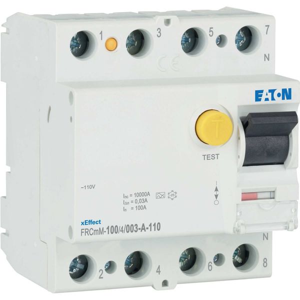 Residual current circuit breaker (RCCB), 100A, 4p, 30mA, type A, 110V image 14