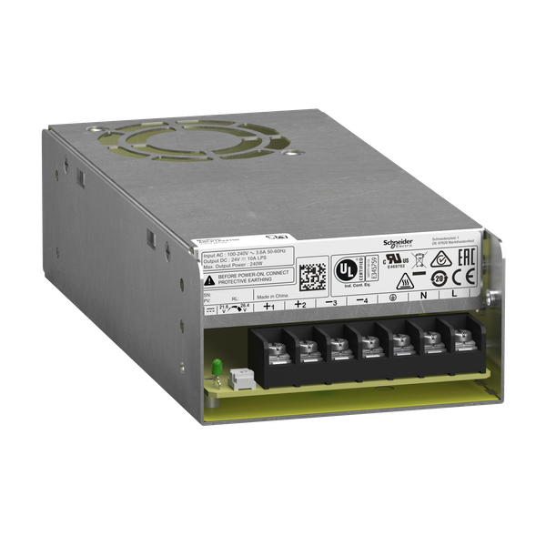 Regulated Power Supply, 100...240V AC, 24V 10A, single phase, Panel Mount image 5