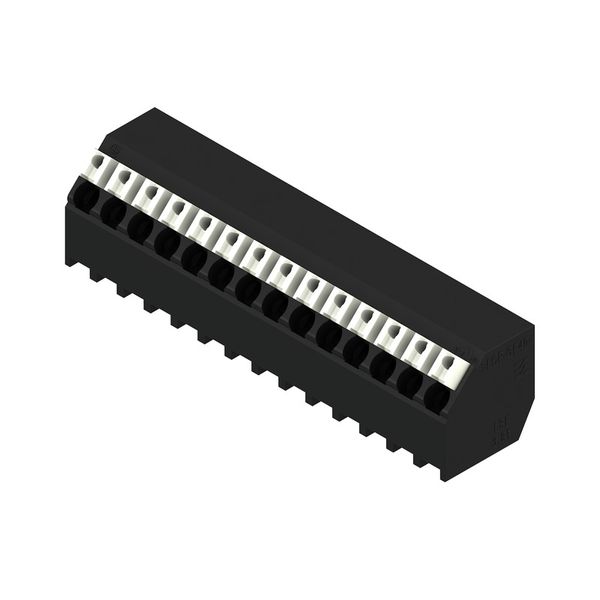 PCB terminal, 3.81 mm, Number of poles: 14, Conductor outlet direction image 2