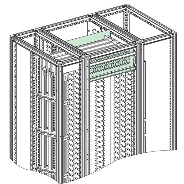 Spacial SFM horizontal busbar barrier 3M - form 2b - W800xD500 mm image 1