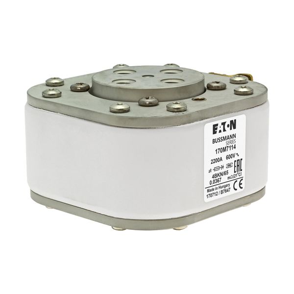 Fuse-link, high speed, 2200 A, AC 690 V, size 4, 105 x 120 x 67 mm, aR, IEC, single indicator image 16