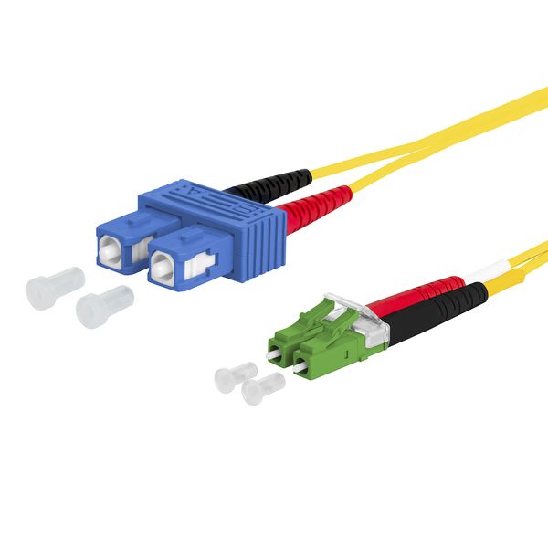 OpDAT patch cord SC-D/LC-D APC OS2, 2.0 m image 2