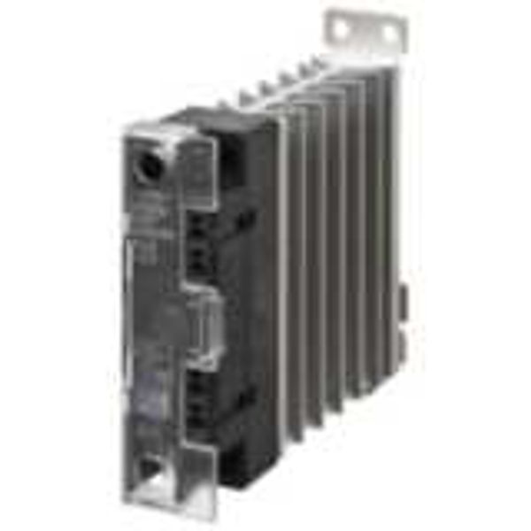 Solid-state relay, 1 phase, 27A, 24-240 VAC, with heat sink, DIN rail image 3