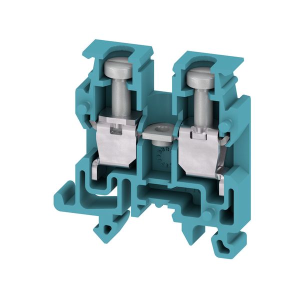 Feed-through terminal block, Screw connection, 2.5 mm², 250 V, 24 A, N image 1