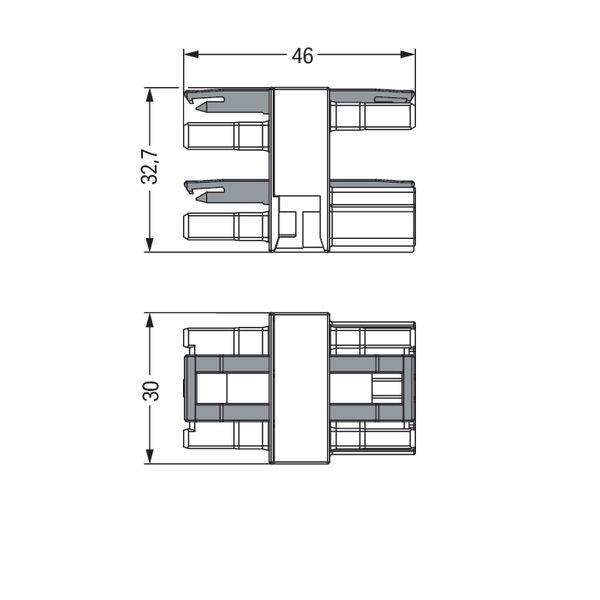 3-way distribution connector 3-pole Cod. A black image 4