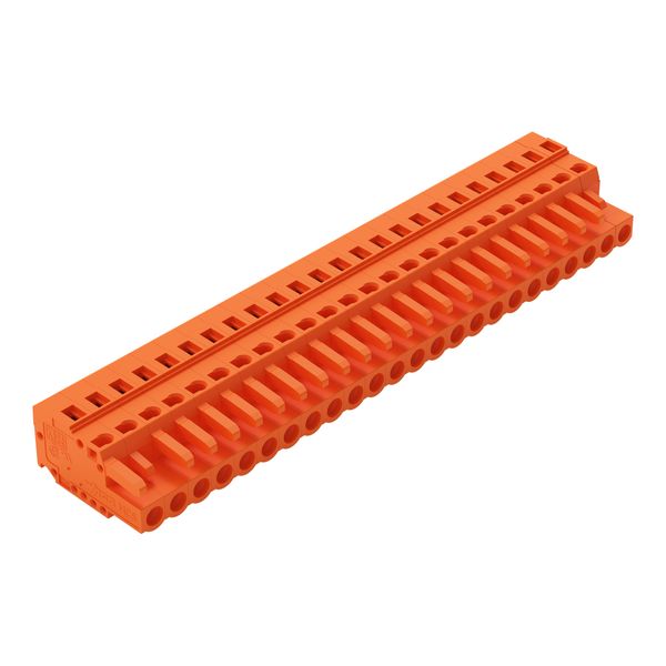 1-conductor female connector CAGE CLAMP® 2.5 mm² orange image 1