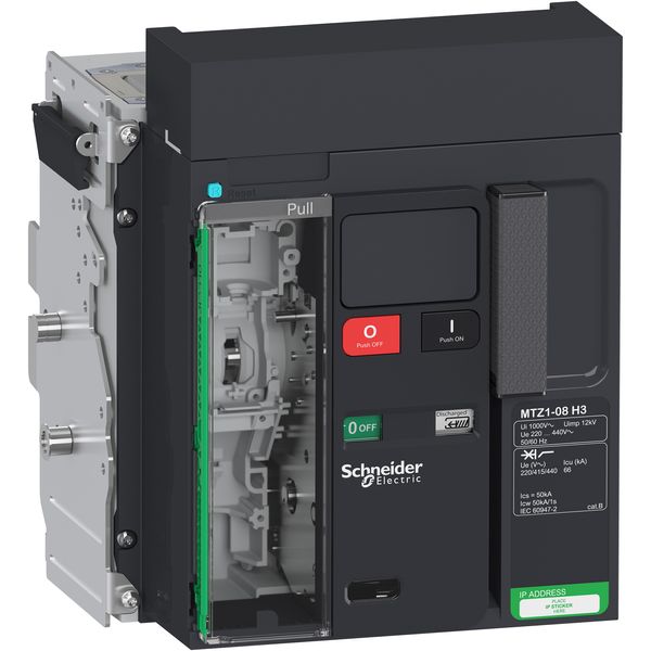 ***CIRCUIT BREAKER MTZ1 0 3 3P DRAWOUT image 1