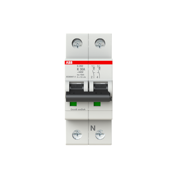 S202-K30 Miniature Circuit Breaker - 2P - K - 30 A image 3