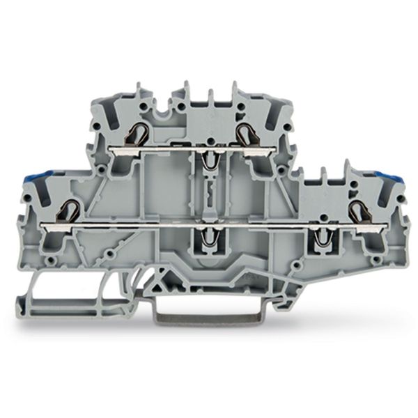 Double-deck terminal block Through/through terminal block N/L gray image 2