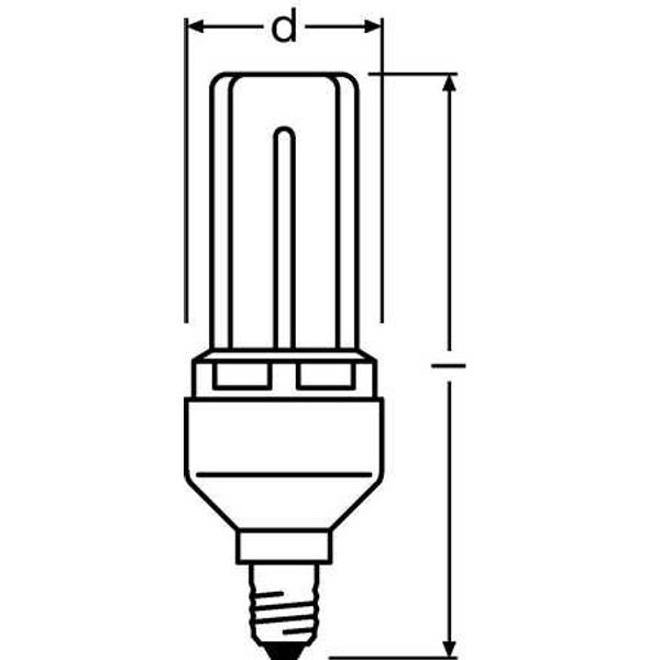 DPRO 8W/825 220-240V E14 10X1      OSRAM image 1