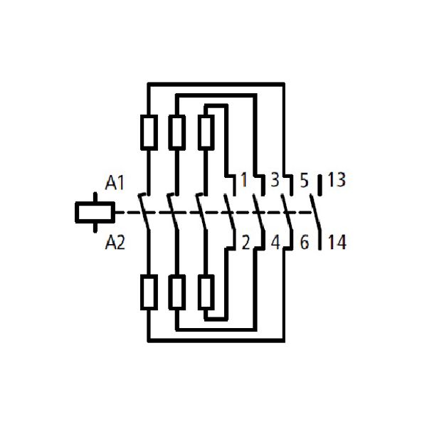 Capacitor switching Contactor 33.3 kVAr, 1 NO, 230VAC image 3