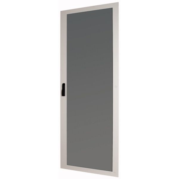 Transparent door (steel sheet) with clip-down handle IP55 HxW=2030x570mm image 1