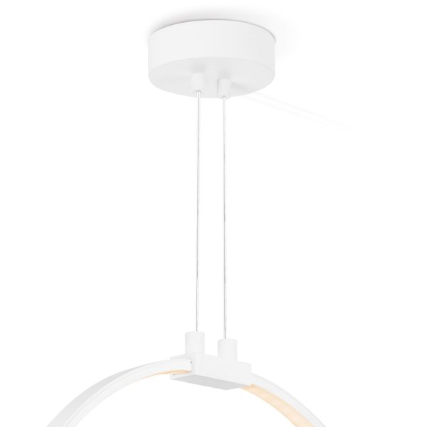 LED eclipse Ø 35 cm pendant lamp white image 4