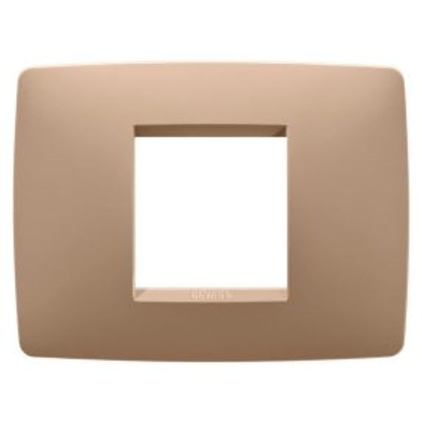 ONE PLATE - IN PAINTED TECHNOPOLYMER - 2 MODULES - SOFT COPPER - CHORUSMART image 1
