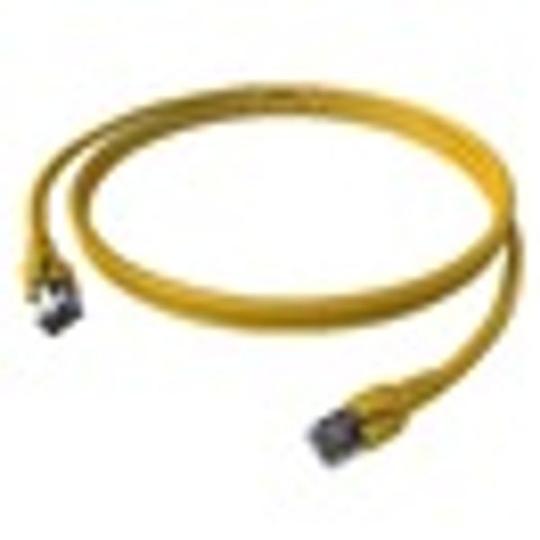 Patchcord RJ45 shielded Cat.6a 10GB, LS0H, yellow,  5.0m image 4