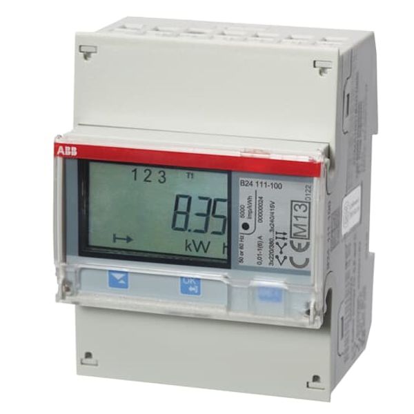 B24 111-100, Energy meter'Steel', IR port, Three-phase, 1 A image 4