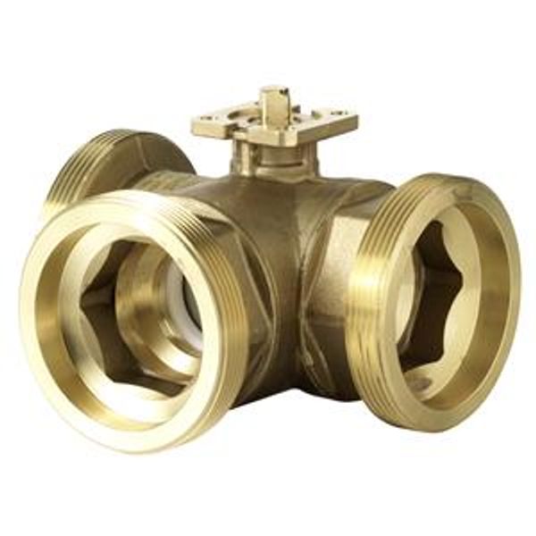 VBG60.50-73T - 3-port changeover ball valve, PN40, DN50, kvs 73 image 1