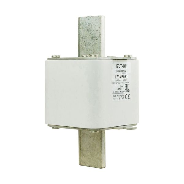 Fuse-link, high speed, 400 A, AC 690 V, DIN 3, 75 x 89 x 150 mm, gR, DIN, IEC, single indicator image 13