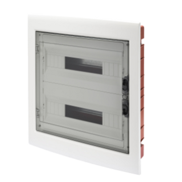 DISTRIBUTION BOARD - PANEL WITH WINDOW AND EXTRACTABLE FRAME - SMOKED DOOR - TERMINAL BLOCK N 2X[(3X16)+(17X10)] E 2X[(3X16)+(17X10)]-(18X2) 36M-IP40 image 1