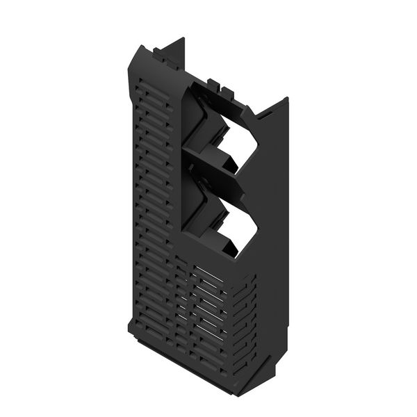 Side element, IP20 in installed state, Plastic, black, Width: 45 mm image 1