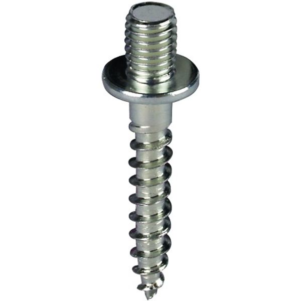 Wood screw with threaded head M8x13mm St/gal Zn L 73mm image 1