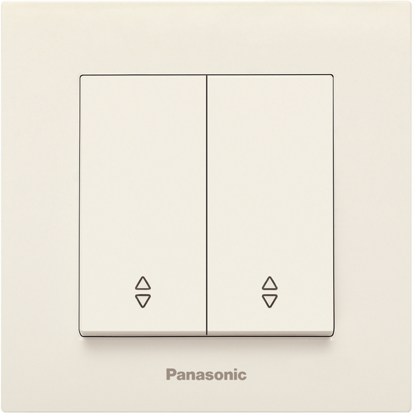 Karre Plus Beige Two Gang Switch-Two Way Switch image 1