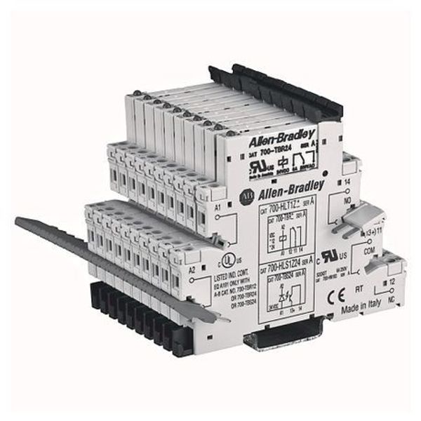 Allen-Bradley 700-HLT12U1X 700-HL Electromechanical Relay Output, DPDT (2 C/O), w/ Screw Terminals, 110/125V AC/DC, w/ Gold Plated Contacts, Touch Safe Terminal Construction image 1