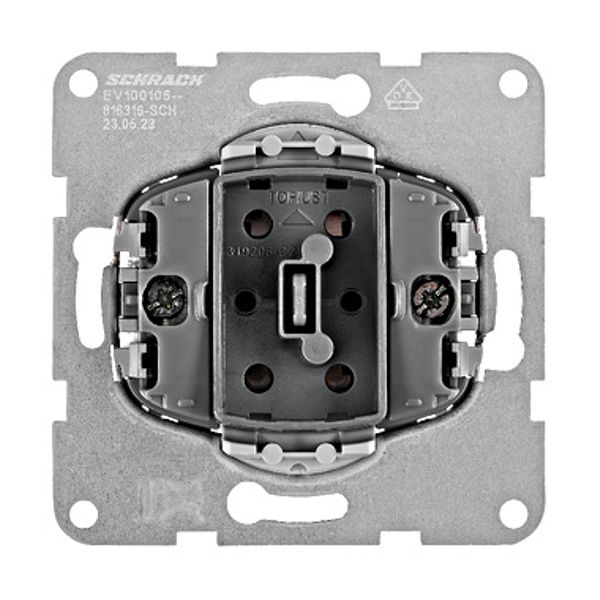 One-way switch insert, 2 pole, cage clamps image 1