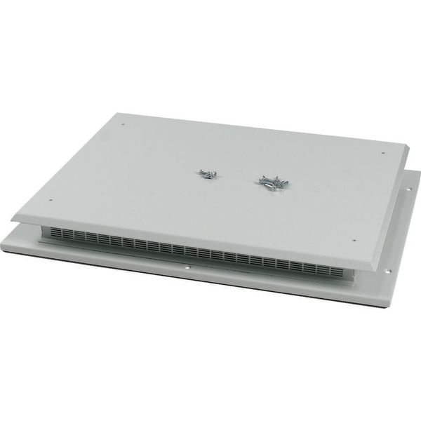 Top plate for OpenFrame, ventilated, W=800mm, IP31, grey image 5