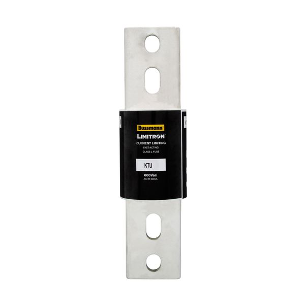 Eaton Bussmann series KTU fuse, 600V, 700A, 200 kAIC at 600 Vac, Non Indicating, Current-limiting, Fast Acting Fuse, Bolted blade end X bolted blade end, Class L, Bolt, Melamine glass tube, Silver-plated end bells image 13