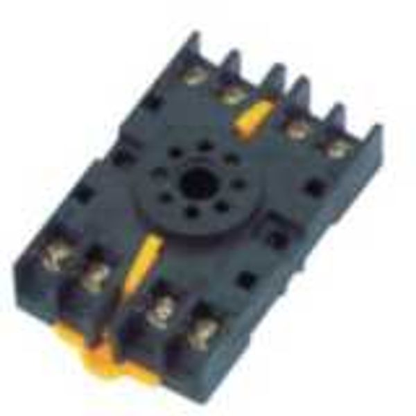 Socket, DIN rail/surface mounting, 8-pin, screw terminals image 4