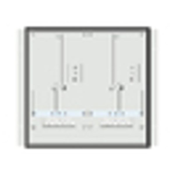 Meter box insert 1-row, 2 meter boards / 9 Modul heights image 2