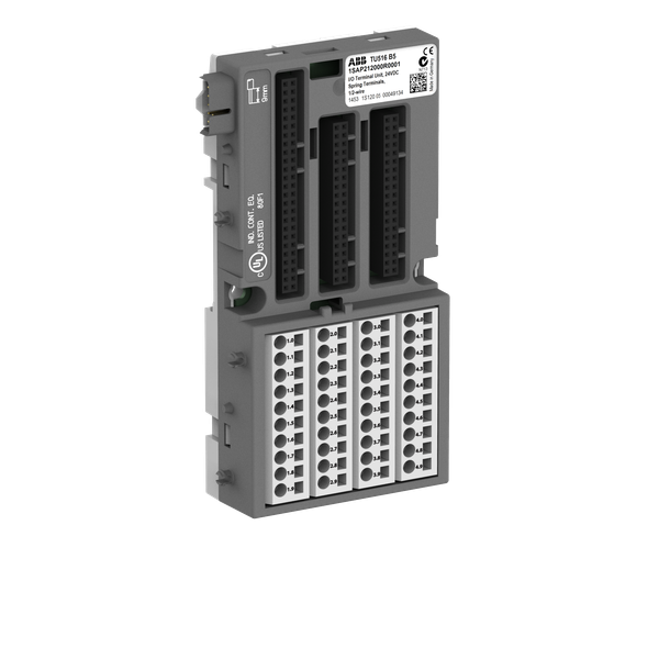 TU516: S500 I/O terminal unit. For analog and 24 VDC digital modules. Spring terminals image 1