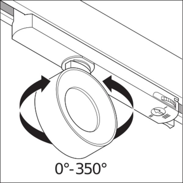 TRACKLIGHT SPOT COMPACT D100 28 W 940 NFL BK image 3